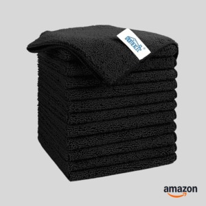 HOMEXCEL Microfiber Cleaning Cloth Black