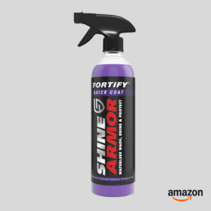 SHINE ARMOR Fortify Quick Coat – 3-in-1 Ceramic Coating Spray (8oz) | Waterless Wash, Shine & Protection | Streak-Free, Hydrophobic Car Wax for Paint & Trim