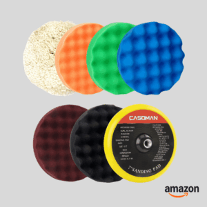 CASOMAN 7-Inch Buffing and Polishing Pad Kit, 7 Pieces 7" Polishing Sponge, Waxing Buffing Pad Kit Visit the CASOMAN Store