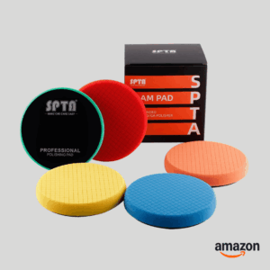 Buffing Sponge Pads, SPTA 5Pcs 6.5 Inch Face for 6 Inch 150mm Backing Plate Compound, Cutting Polishing Pad Kit for Car Buffer P